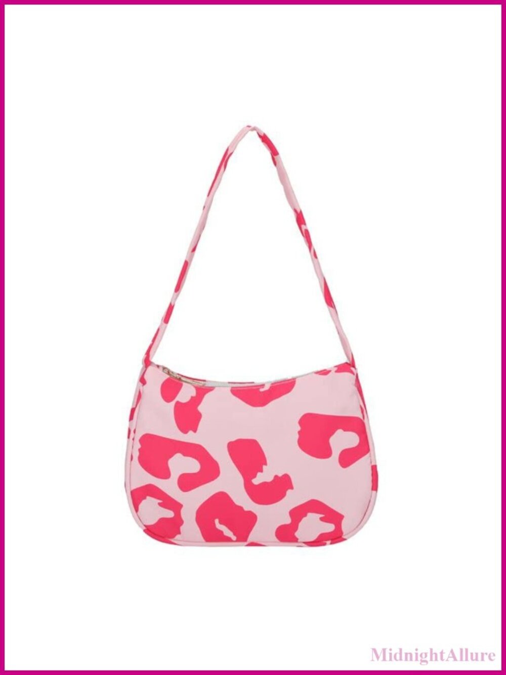 Canvas Underarm Bag Japanese Style Shoulder Purse Adjustable Strap